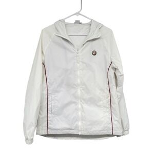 Roland Garros Paris French Open White Hooded Jacket Women's Size L/XL